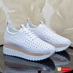 Pantofi Sport Piele Naturala Alba Lorena 6000-5