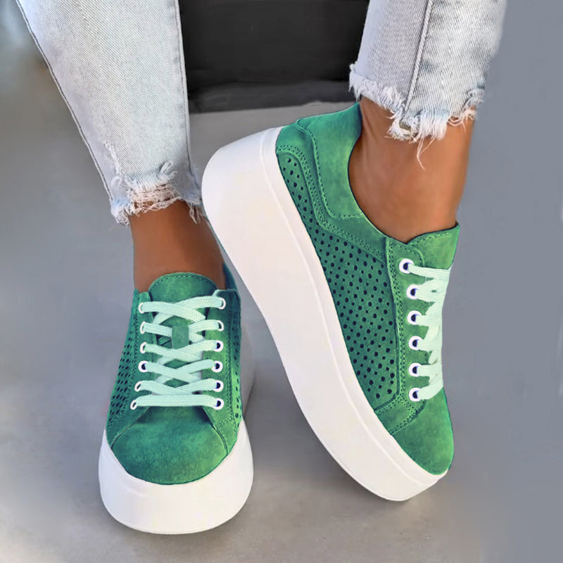 Pantofi Sport Piele Naturala Intoarsa Verde Lorena 3748-19