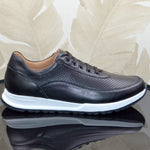 Pantofi Sport Piele Naturala Neagra  Gabriel 3851-3