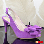 Sandale Dama Office Piele Intoarsa Mov Lorena 6000-2025