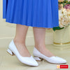 Pantofi Office Dama Piele Naturala Alba Lorena 111