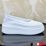 Balerini Piele Naturala Alba Gabriela 3988-1