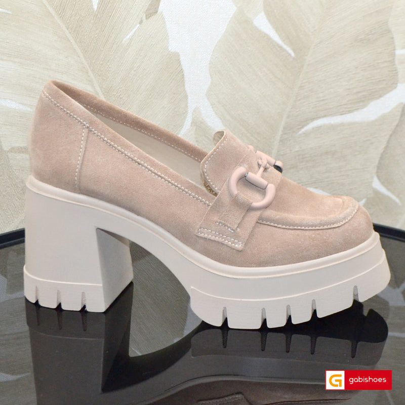 Pantofi Casual Dama Piele Naturala Capuccino Lorena 3677-1