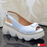 Sandale Casual Dama Piele Naturala Alba Lorena 3943-1