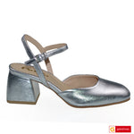 Sandale Dama Office Piele Naturala Argintie Lorena 3764-2
