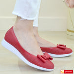 Balerini Piele Naturala Rosie Lorena 3855-1