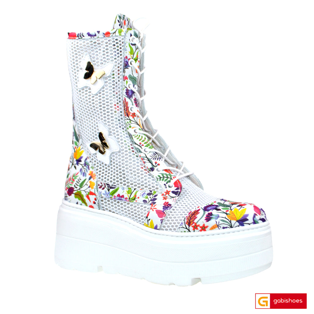 Ghete Sport Dama Piele Naturala Multicolora Lorena 3932-2