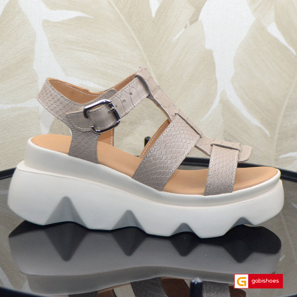 Sandale Piele Naturala Taupe Lorena 3979-1
