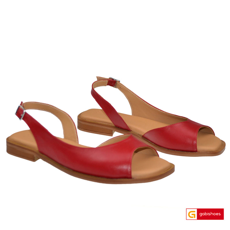 Sandale Piele Naturala Rosie Lorena 3916-1