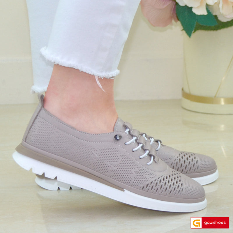 Balerini Piele Naturala Taupe Gabinna 218-57