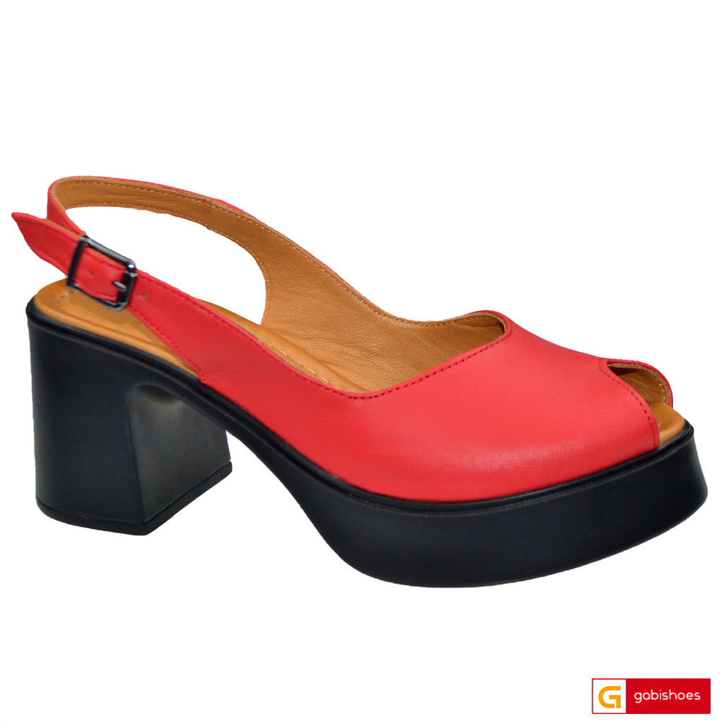 -Material: Piele Naturala&nbsp;
-Culoare: Rosie
-Tip: Sanda
-Stil: Confort

- Sanda piele naturala rosie&nbsp;
- Sanda cu burete special extra-confort
- Talpa neagra , varf rotund, brant interior cu burete special mesina naturala&nbsp;
- Inaltime toc: 8 cm
- Schimb gratuit
*Masuratori realizate pentru marimea 37