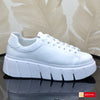 Pantofi Sport Piele Naturala Alb Lorena 3563-10