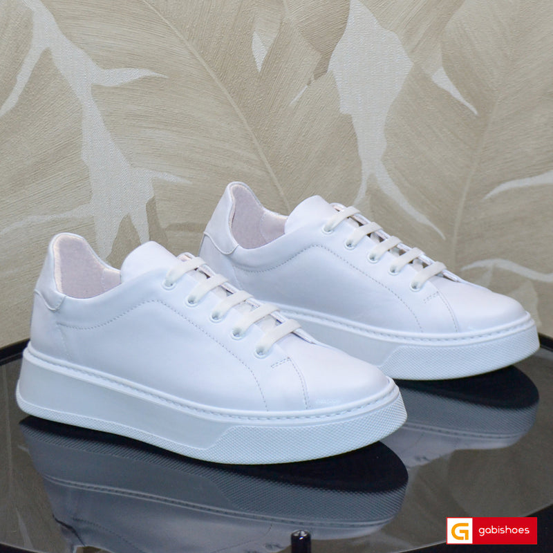Pantofi Sport Piele Naturala Alba Lorena 3152-5