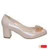 Pantofi Piele Naturala Pudra Gabriela 939-14 ACC