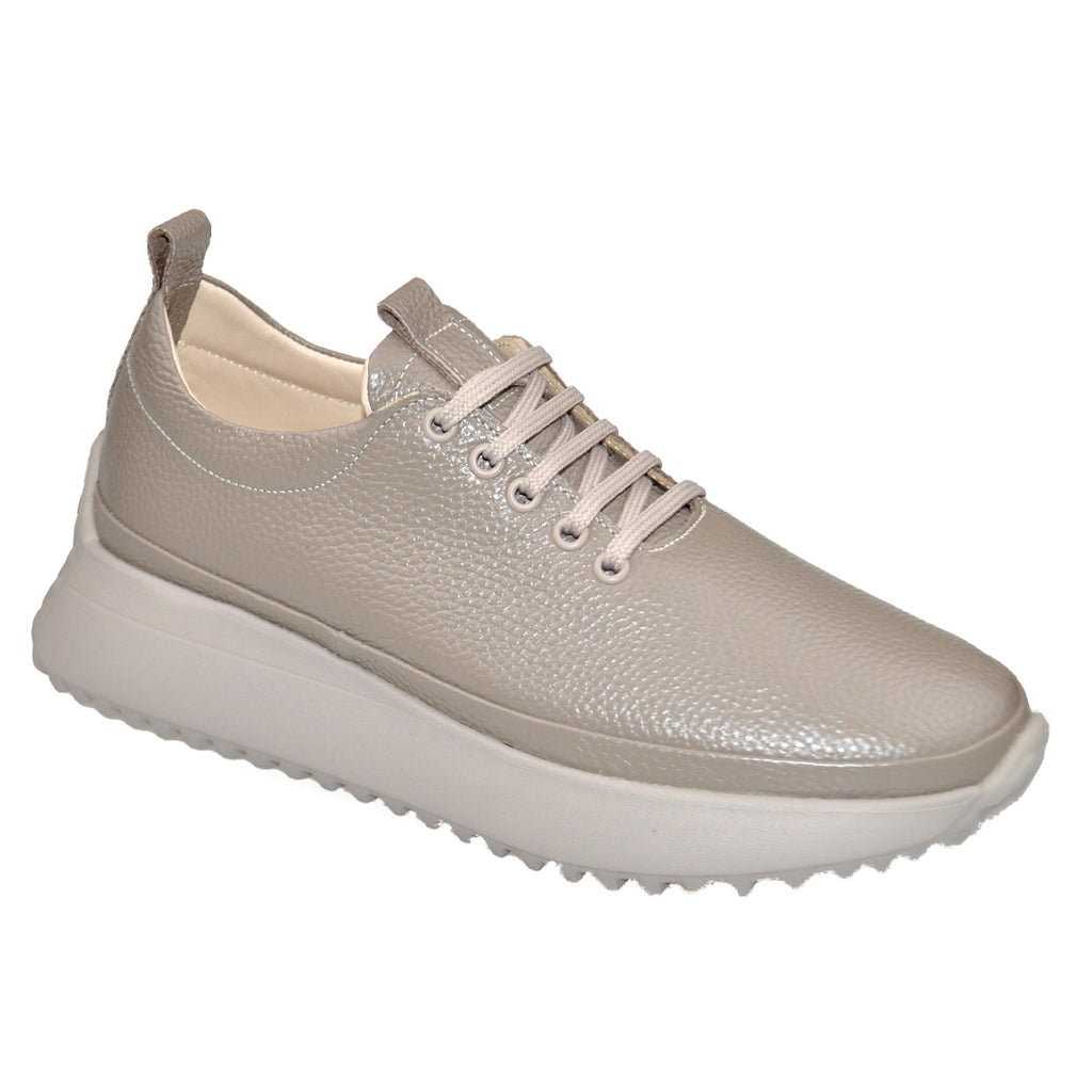 Pantofi Sport Piele Naturala Taupe Gabinna 3428-2