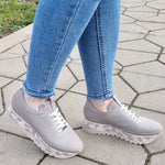 Pantofi Sport Piele Naturala Taupe Gabinna 210-01 taupe
