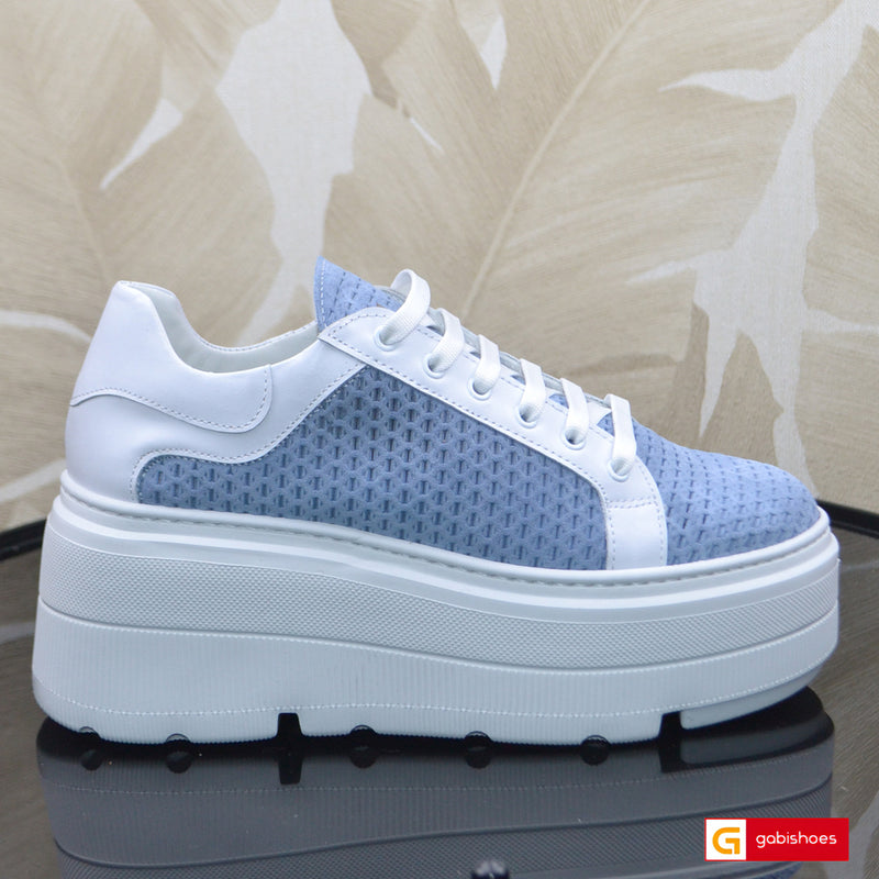 Pantofi Sport Piele Naturala Blue Lorena 3937-1