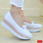 Pantofi Sport Piele Naturala Alba Gabinna 3725-1