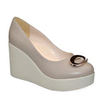 Pantofi Dama Piele Naturala Taupe Sandy 1422-22