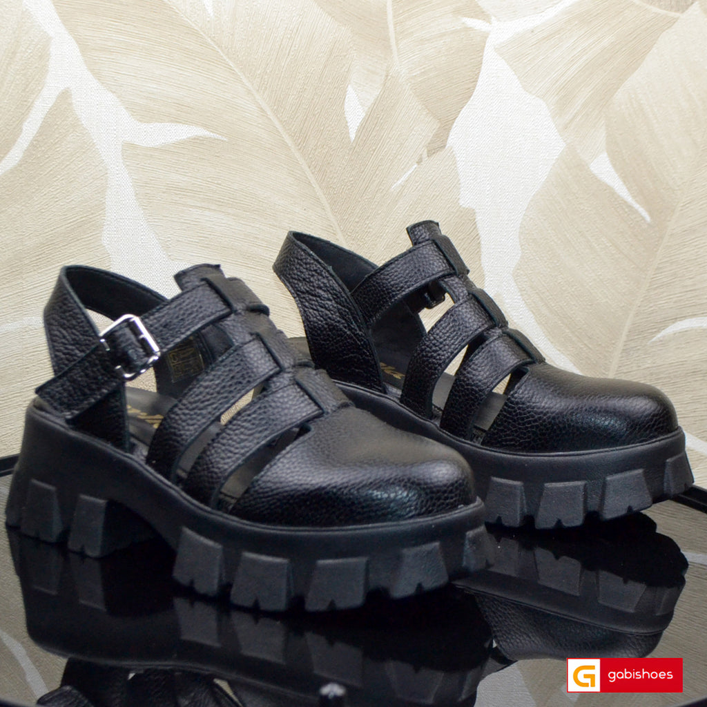 Sandale Piele Naturala Neagra Lorena 3900-15