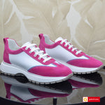Pantofi Sport Dama Piele Naturala Siclam cu Alb Lorena 3969-1