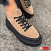 Pantofi Sport Piele Naturala Negru cu Taupe Gabriela 3982-1