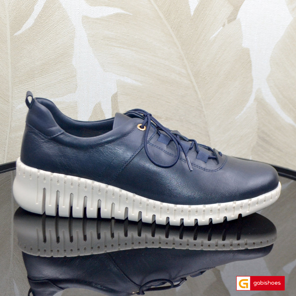 Pantofi Casual Piele Naturala Bleumarin Gabinna 0164-123005