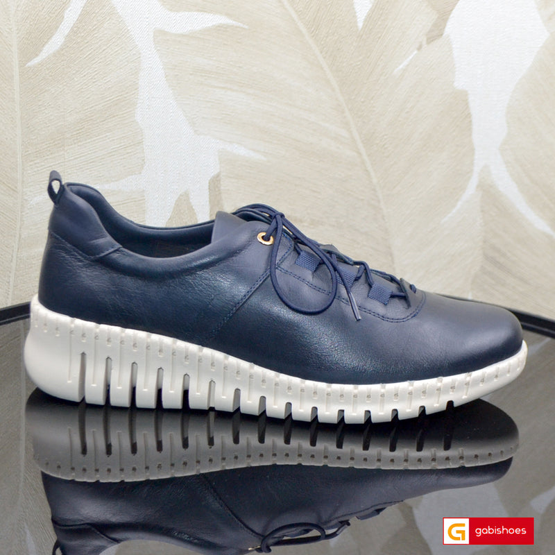 Pantofi Casual Piele Naturala Bleumarin Gabinna 0164-123005