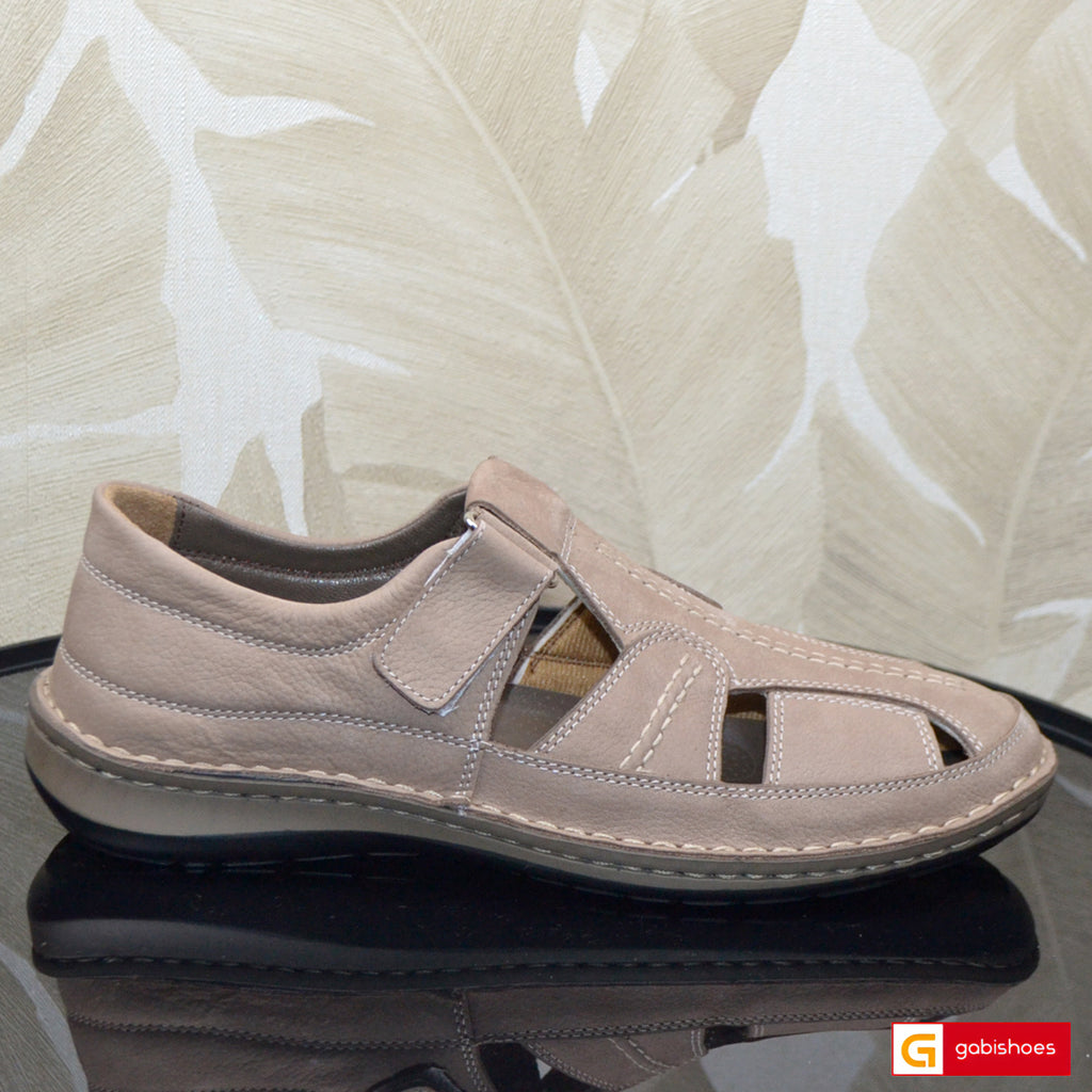 Sandale Piele Naturala Barbati Taupe Gabriel 9991