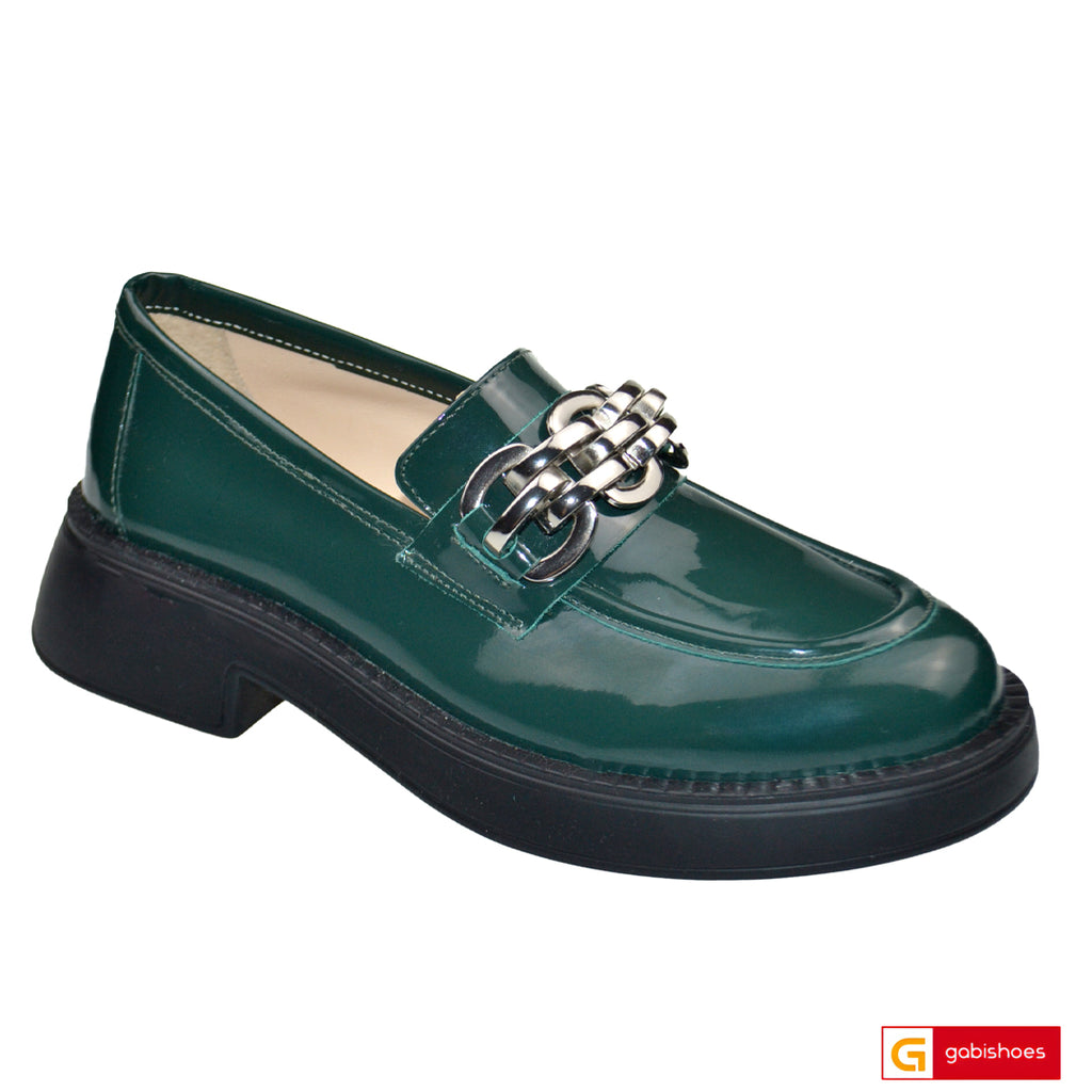 Pantofi Dama Piele Naturala Verde Gabinna 3422-6