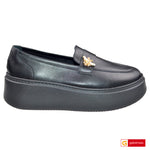 Pantofi Sport Piele Naturala Neagra Lorena 4006-3