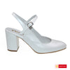 Pantofi Office Dama Piele Naturala Alb Sidef Lorena 3797-4
