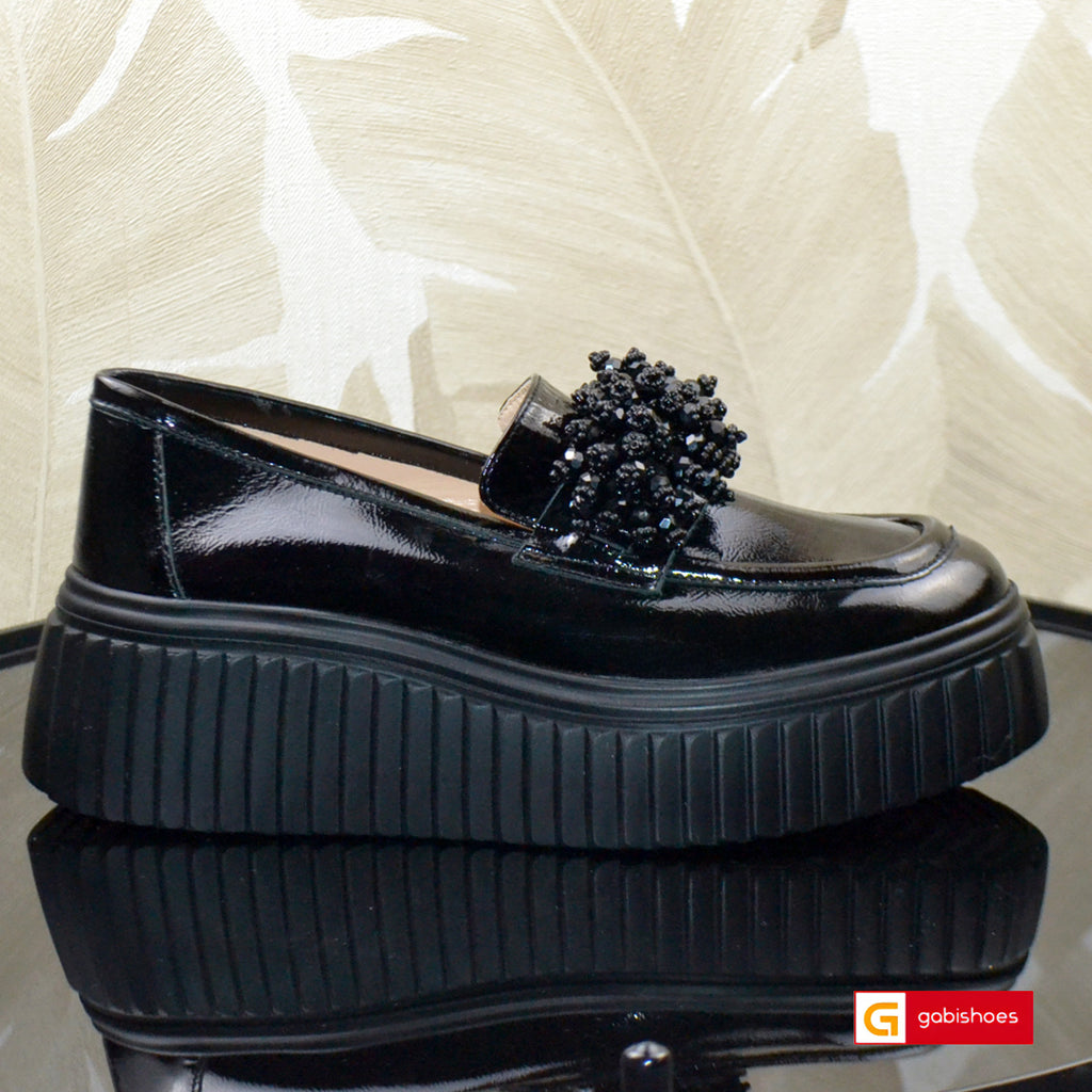 Pantofi Casual Dama Piele Naturala Neagra Lorena 3466-10