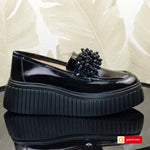 Pantofi Casual Dama Piele Naturala Neagra Lorena 3466-10