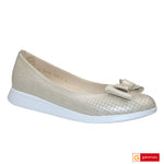 Balerini Piele Naturala Alb Sidef Lorena 3859-3