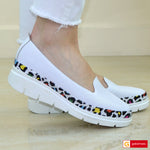 Pantofi Casual Dama Piele Naturala Alba Lorena 1721-4