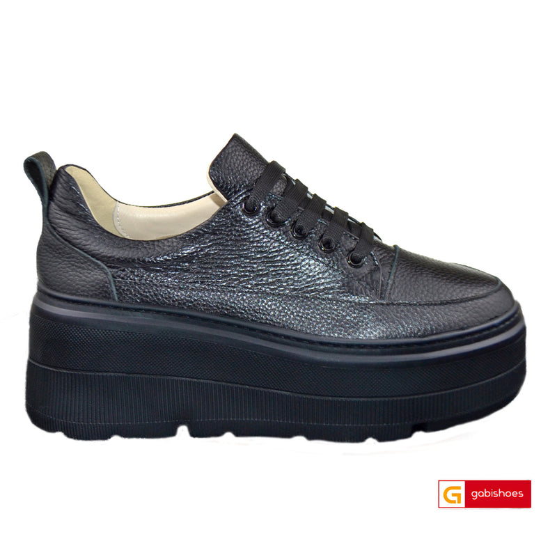 Pantofi Sport Dama Piele Naturala Neagra Lorena 4100-1 New