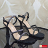 Sandale Dama Office Piele Naturala Intoarsa Neagra PERLLA 1319