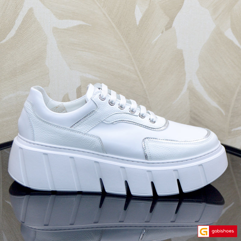 Pantofi Sport Piele Naturala Alba Lorena 3902-1