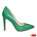 Pantofi Office Dama Piele Naturala Verde Lorena 374-78