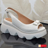 Sandale Casual Dama Piele Naturala Bej Lorena 3943-2