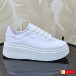Pantofi Sport Piele Naturala Alba Gabinna 3385-1
