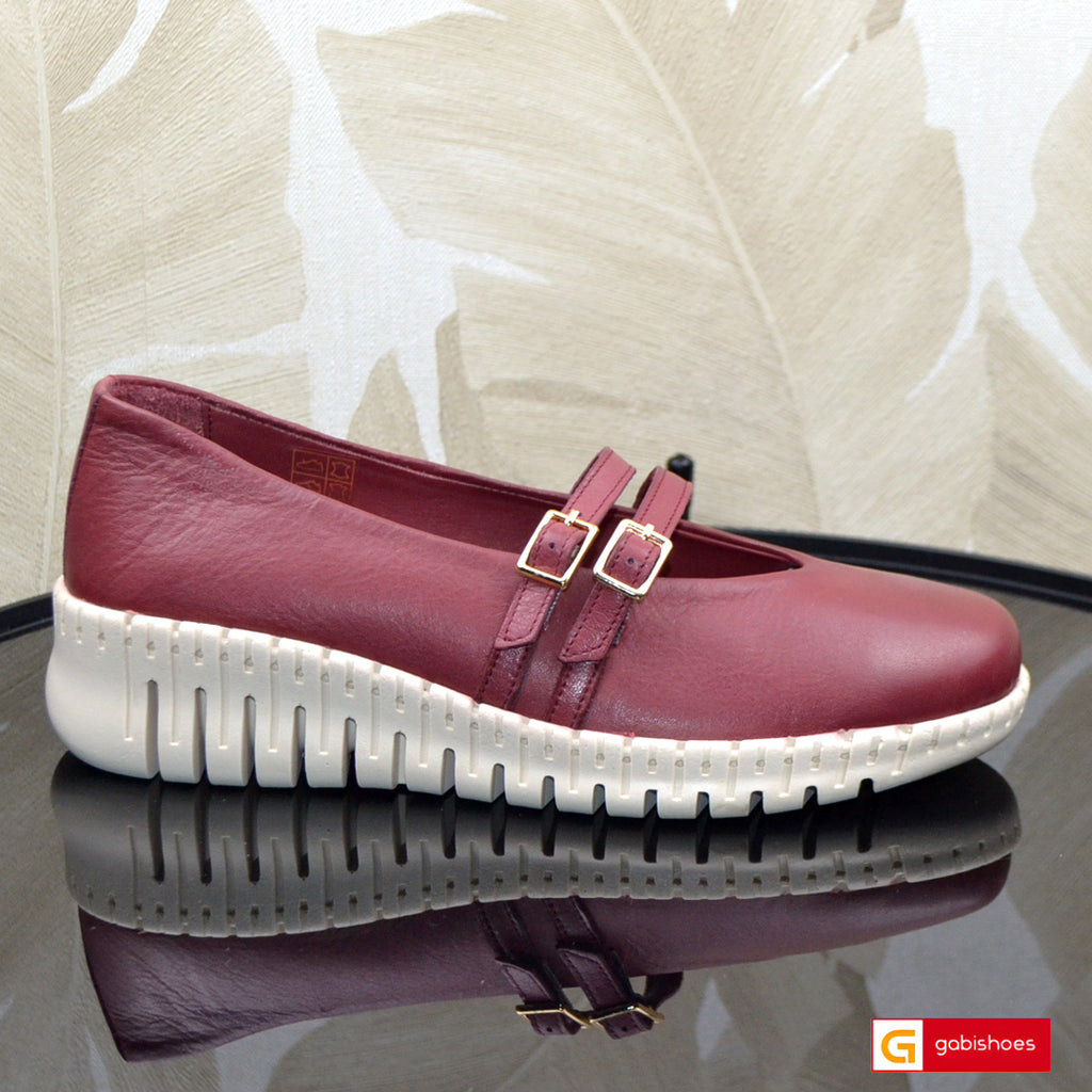 Pantofi Casual Piele Naturala Bordo Gabinna 0164-123030