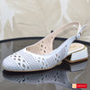 Sandale Dama Office Piele Naturala Alba Lorena  3934-1