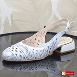 Sandale Dama Office Piele Naturala Alba Lorena  3934-1
