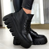 Ghete Sport Dama Piele Naturala Neagra Lorena 4095-1