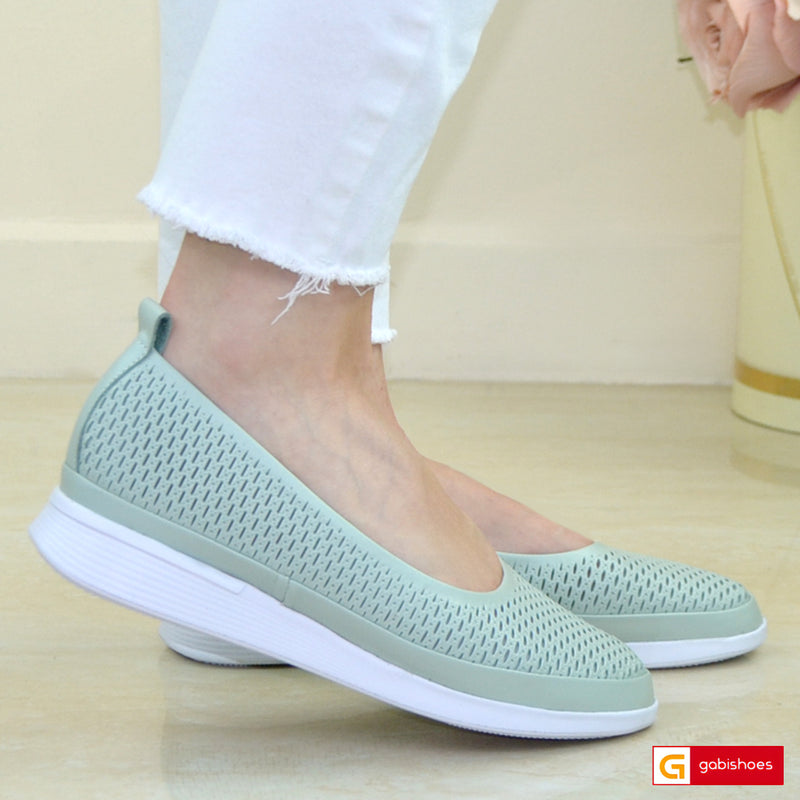 Balerini Piele Naturala Verde Fistic Lorena 3817-2