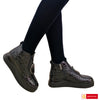 Ghete Dama Piele Naturala Neagra Lorena 4072-2