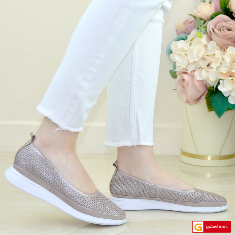 Balerini Piele Naturala Pudra Sidef Lorena 3817-1
