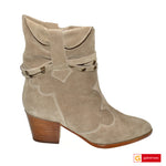 Ghete Dama Piele Naturala Taupe Sandy 3656-2